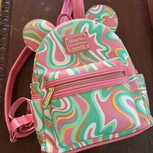 Loungefly Mickey Mouse Swirl Mini Backpack